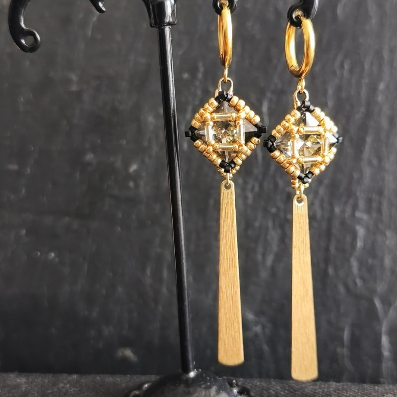 Boucle d'oreille Gabrielle - Pièce unique - Celhenne bijoux