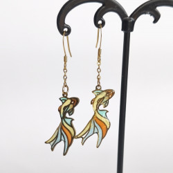 Boucles d'oreilles Carpe Koi