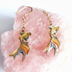 Boucles d'oreilles Carpe Koi