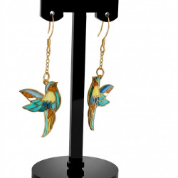 Boucles d'oreilles Moineau - Pièce unique - Celhenne bijoux