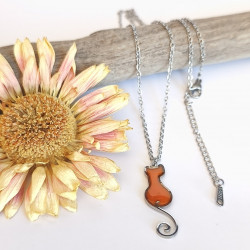 Collier mini chat - Celhenne bijoux - Modèle unique