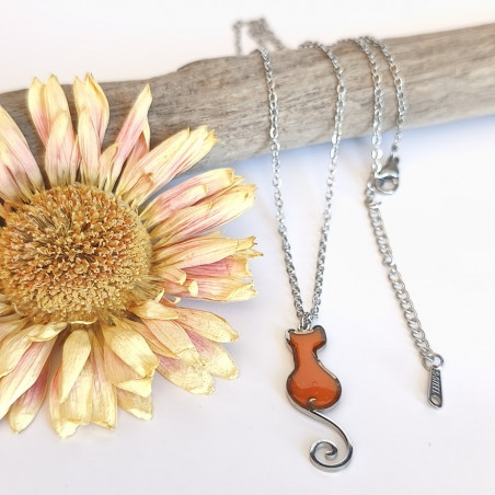 Collier mini chat - Celhenne bijoux - Modèle unique