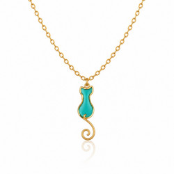 Collier mini chat - Celhenne bijoux - modèle unique