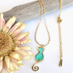Collier mini chat - Celhenne bijoux - modèle unique